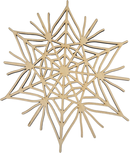 Lawn and Pets Christmas Wood Snow Flakes Design 48