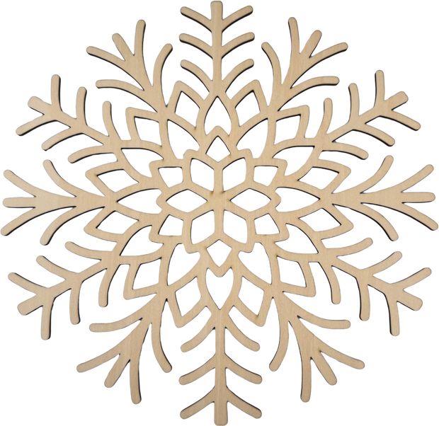 Lawn and Pets Christmas Wood Snow Flakes Design 51