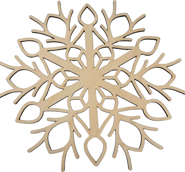 Lawn and Pets Christmas Wood Snow Flakes Design 55