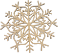 Lawn and Pets Christmas Wood Snow Flakes Design 56