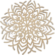 Lawn and Pets Christmas Wood Snow Flakes Design 58