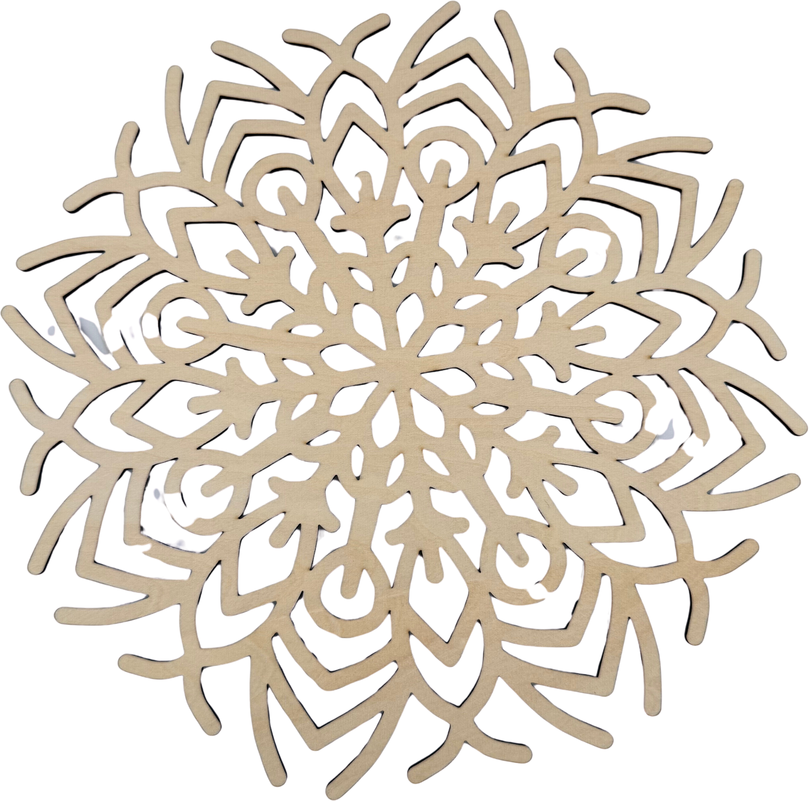 Lawn and Pets Christmas Wood Snow Flakes Design 58