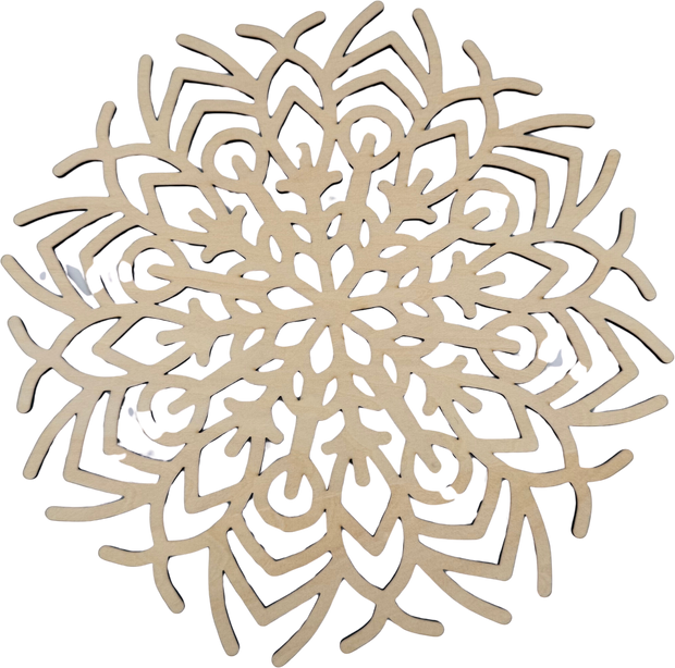 Lawn and Pets Christmas Wood Snow Flakes Design 58