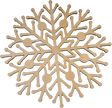 Lawn and Pets Christmas Wood Snow Flakes Design 59