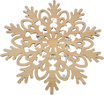 Lawn and Pets Christmas Wood Snow Flakes Design 60