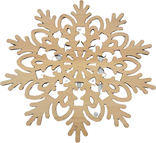 Lawn and Pets Christmas Wood Snow Flakes Design 60