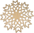 Lawn and Pets Christmas Wood Snow Flakes Design 65