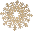 Lawn and Pets Christmas Wood Snow Flakes Design 66