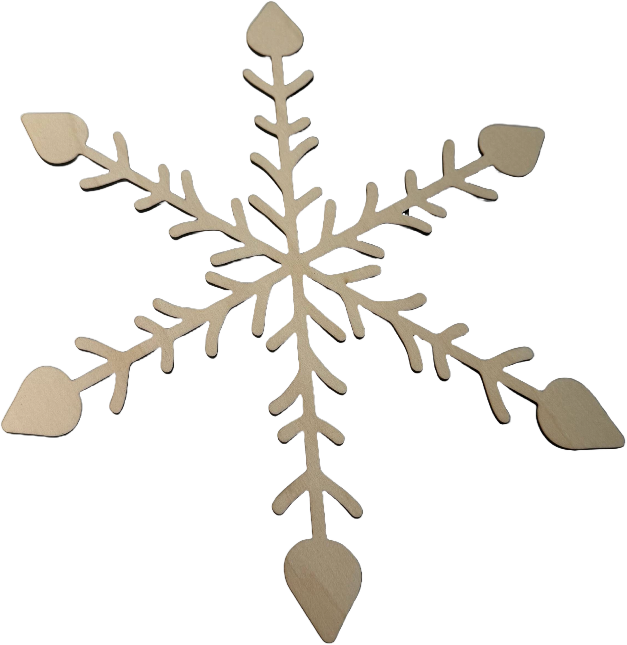 Lawn and Pets Christmas Wood Snow Flakes Design 22