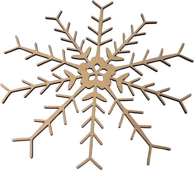 Lawn and Pets Christmas Wood Snow Flakes Design 06