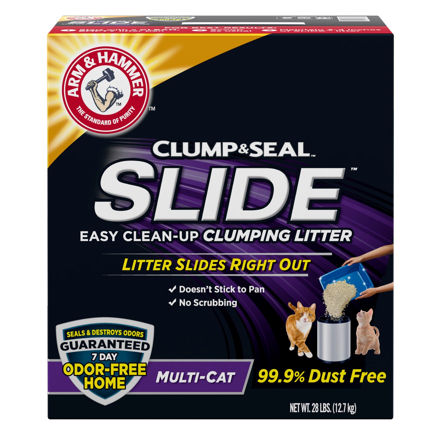 Arm and Hammer Clump and Seal Slide Multi-Cat Cat Litter