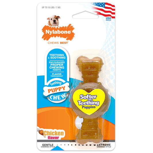Nylabone Puppy Chew Teething Ring Bone Chew Toy