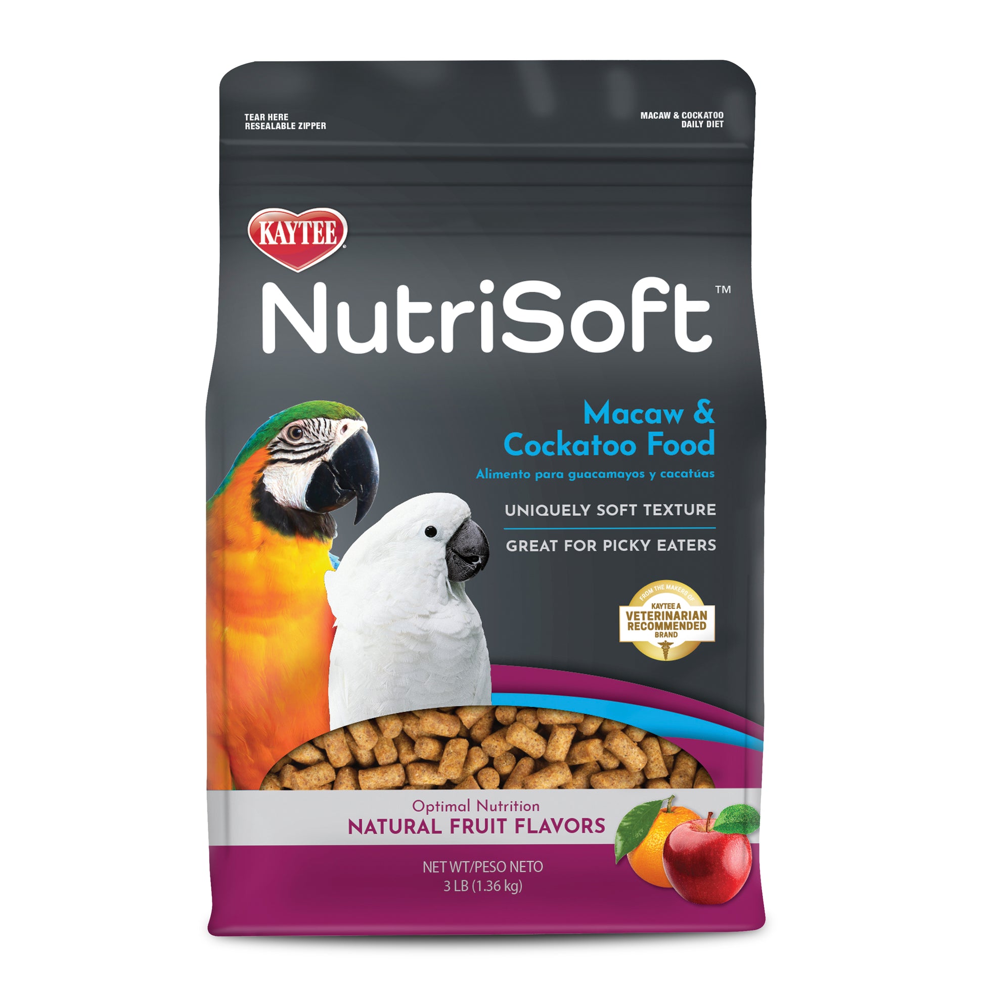 Kaytee Nutrisoft Macaw and Cockatoo Pet Bird Food