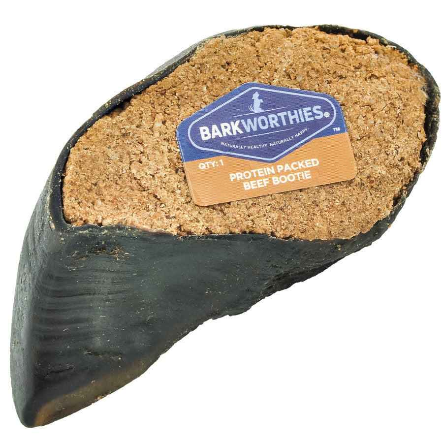 Barkworthies Protein Packed Beef Bootie Dog Treat