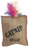 Spot Jute & Feather Sack Cat Toy with Catnip
