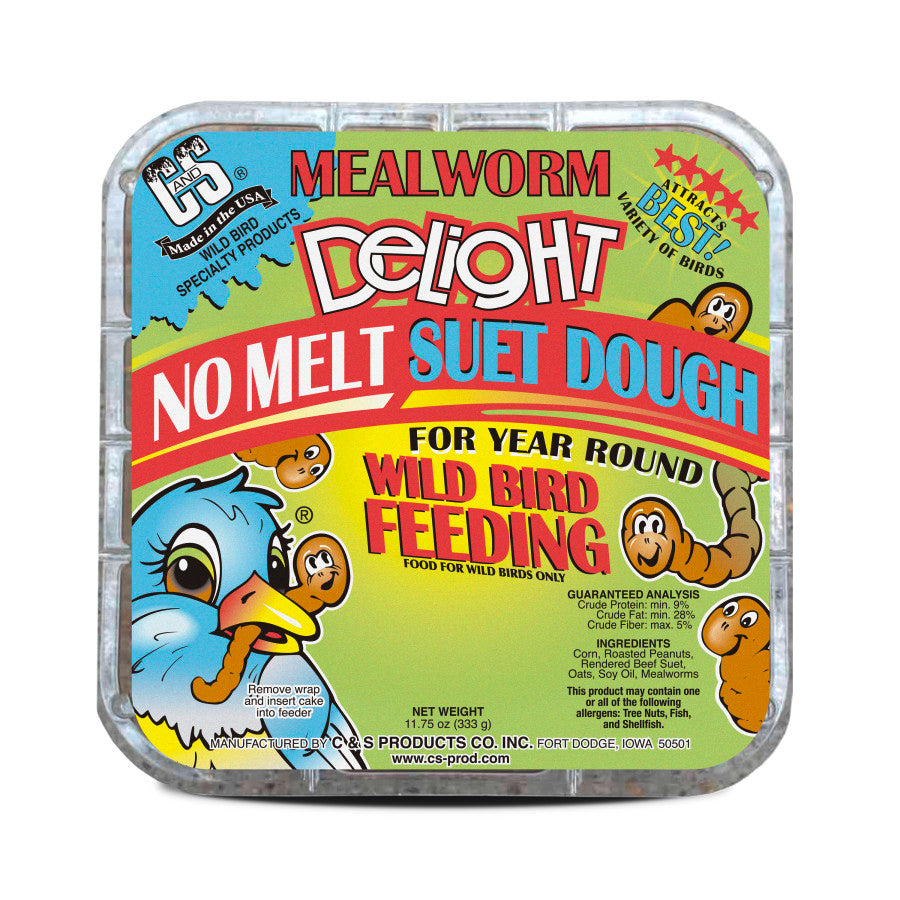 C&S Mealworm Delight No Melt Suet Dough