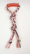 Mammoth Pet Products Color Twin Tug Toy with Rubber Handle