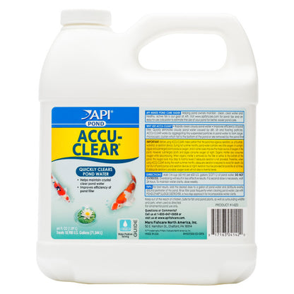 API Pond Accu-Clear Pond Water Clarifier – 16 oz, 32 oz, 64 oz, 1 Gal API Fishcare API