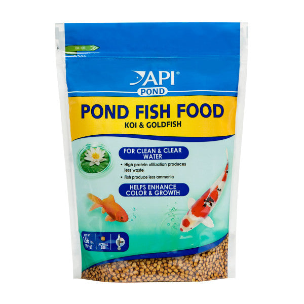 Pond Fish Food – 4 mm Pellets, 11.5 oz, 1.56 lb, 2.68 lb API Fishcare API
