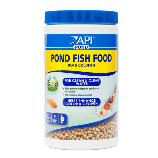 Pond Fish Food – 4 mm Pellets, 11.5 oz, 1.56 lb, 2.68 lb API Fishcare API