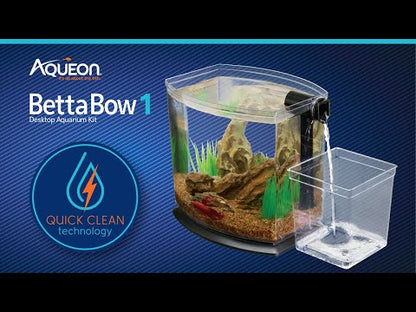 Aqueon BettaBow with Quick Clean Technology Aquarium Kit