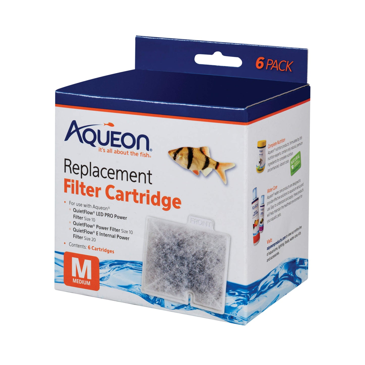 Aqueon Replacement Filter Cartridges - Medium - 6 pk