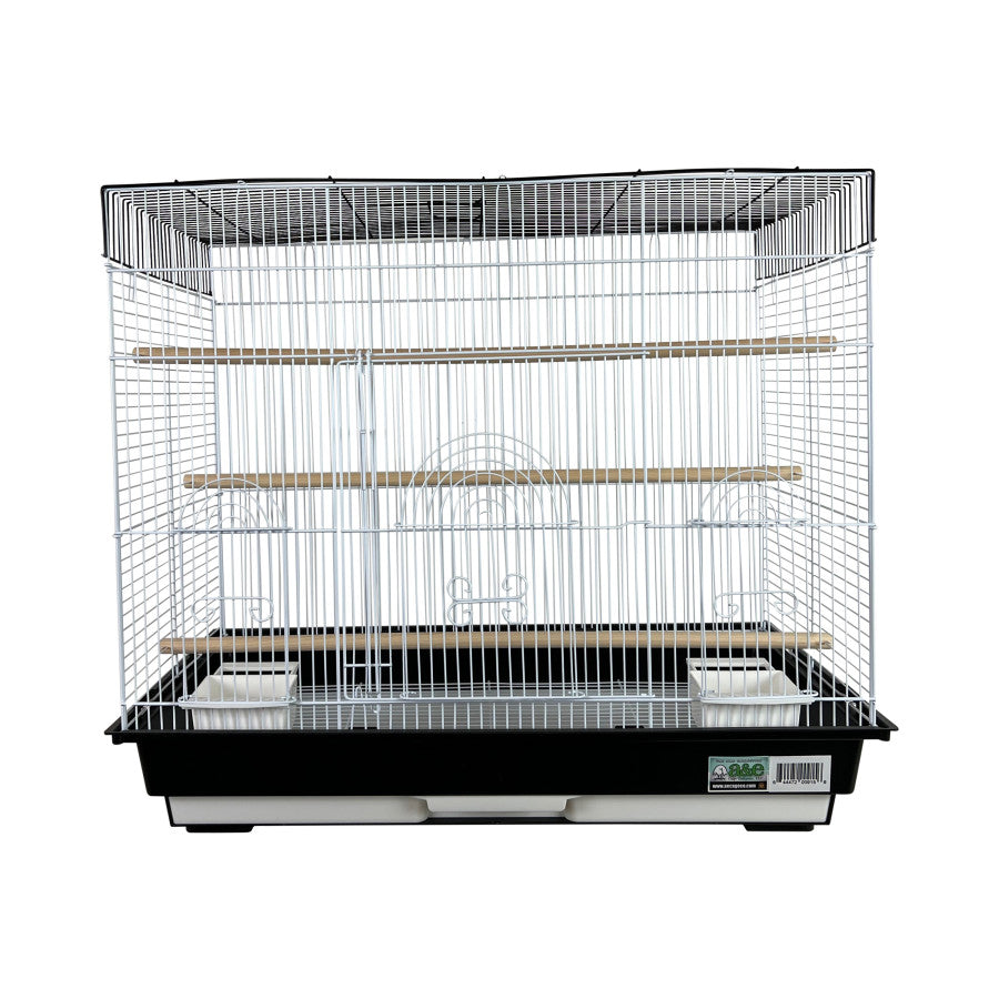A & E Cages Happy Beaks 2-Tone Flat Top Bird Cage