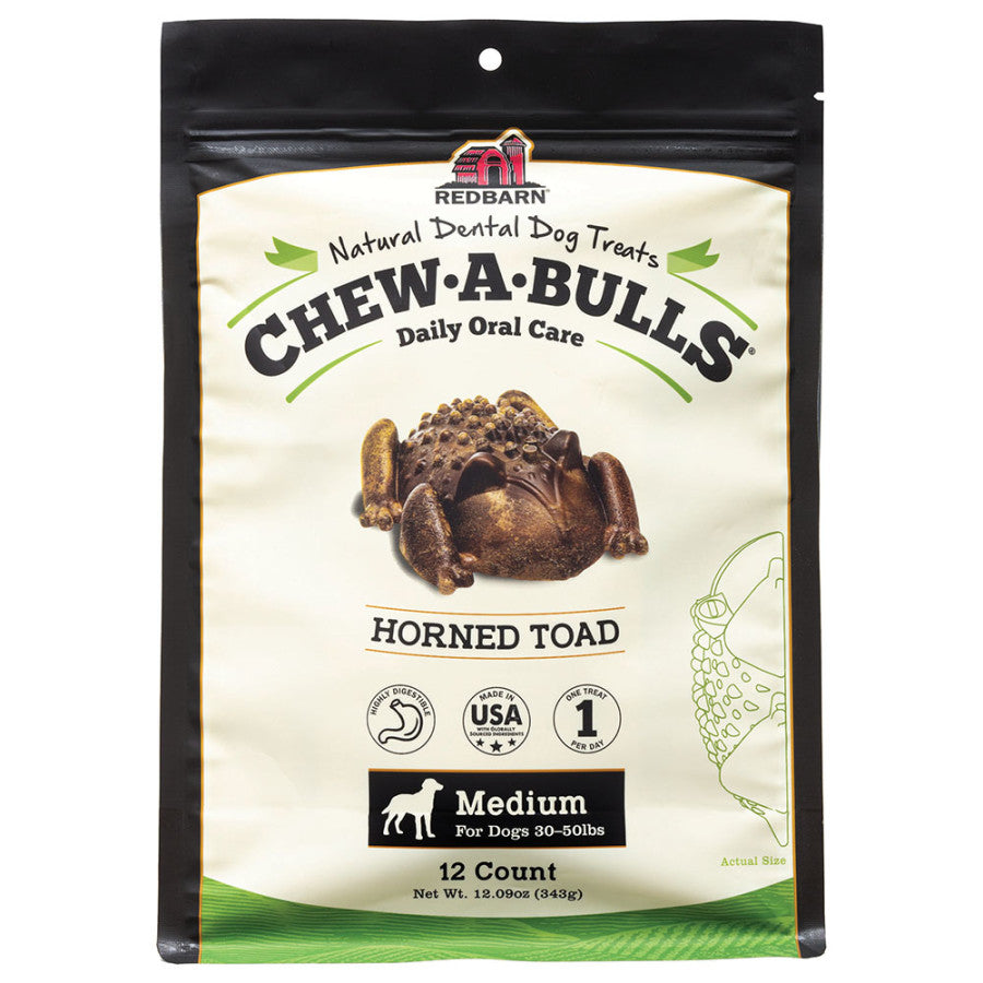 Redbarn Pet Products Chew-A-Bulls Dental Dog Treat