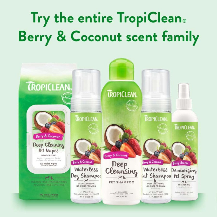 TropiClean No Rinse Deep Cleanse Cat Shampoo - 7.4 fl oz.