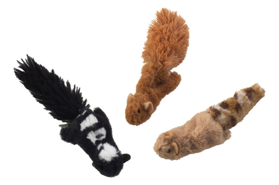 Skinneeez Forest Creatures Cat Toy with Catnip