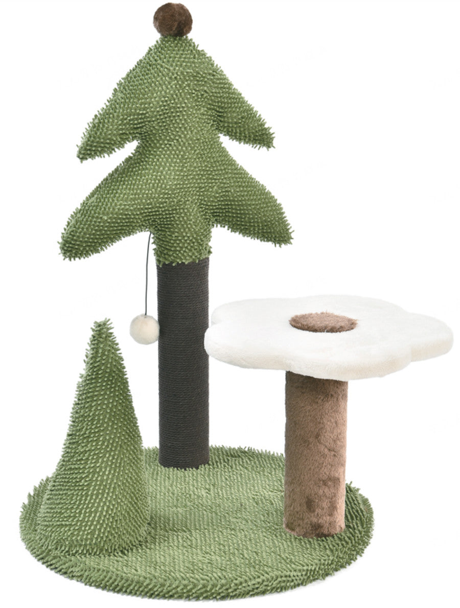 Max & Marlow Forest Pine and Flower Scratching Post
