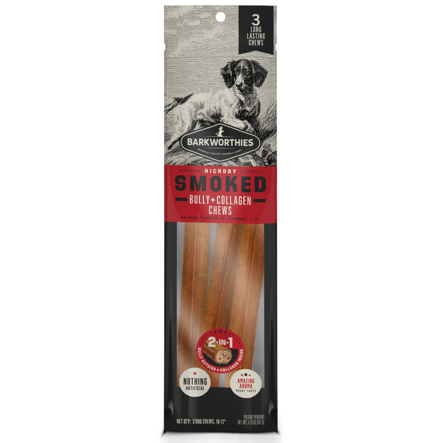 Barkworthies Smoked Bully+Collagen Dog Chew