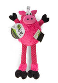 goDog Checkers Skinny Durable Plush Dog Toy