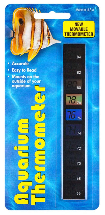 LCR Hallcrest Liquid Crystal Aquarium Thermometer Vertical