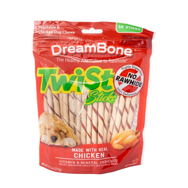 DreamBone Twist Sticks Rawhide Alternative Dog Chews