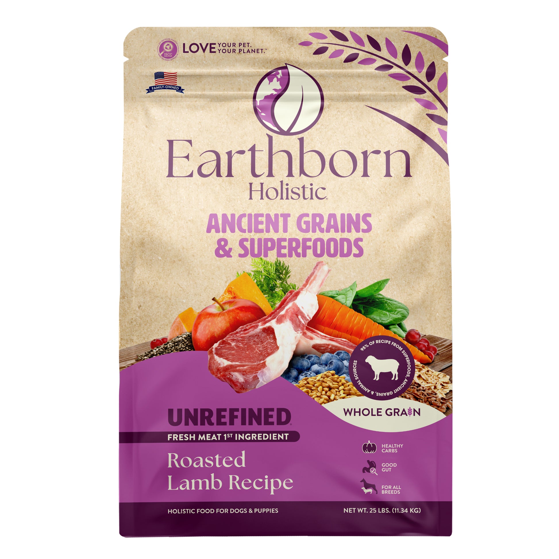 Earthborn Holistic Unrefined Ancient Grains and Superfoods Dry Dog Food