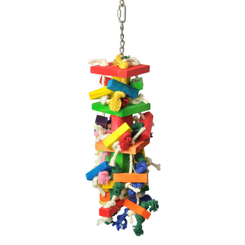 A & E Cages Happy Beaks The Cluster Blocks Bird Toy