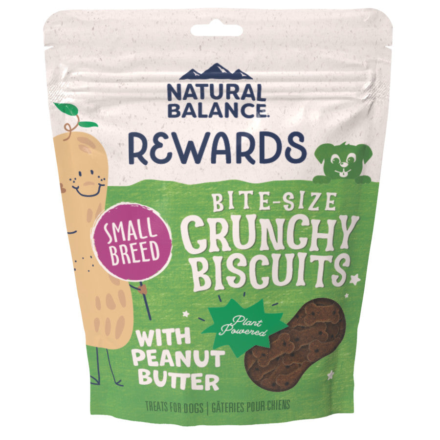 Natural Balance Pet Foods Rewards Bite-Size Crunchy Biscuits Small Breed Dog Treats