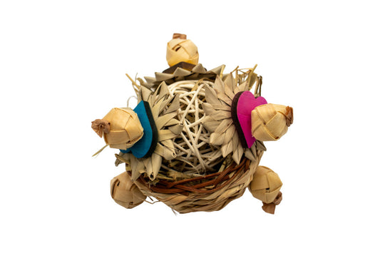 A & E Cages Nibbles Heart Haven Hay Basket Small Animal Toy