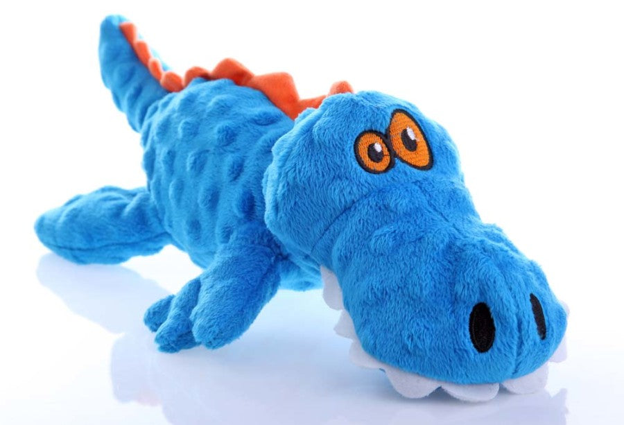goDog Just For Me Gator with Chew Guard Technology Tough Plush Dog Toy