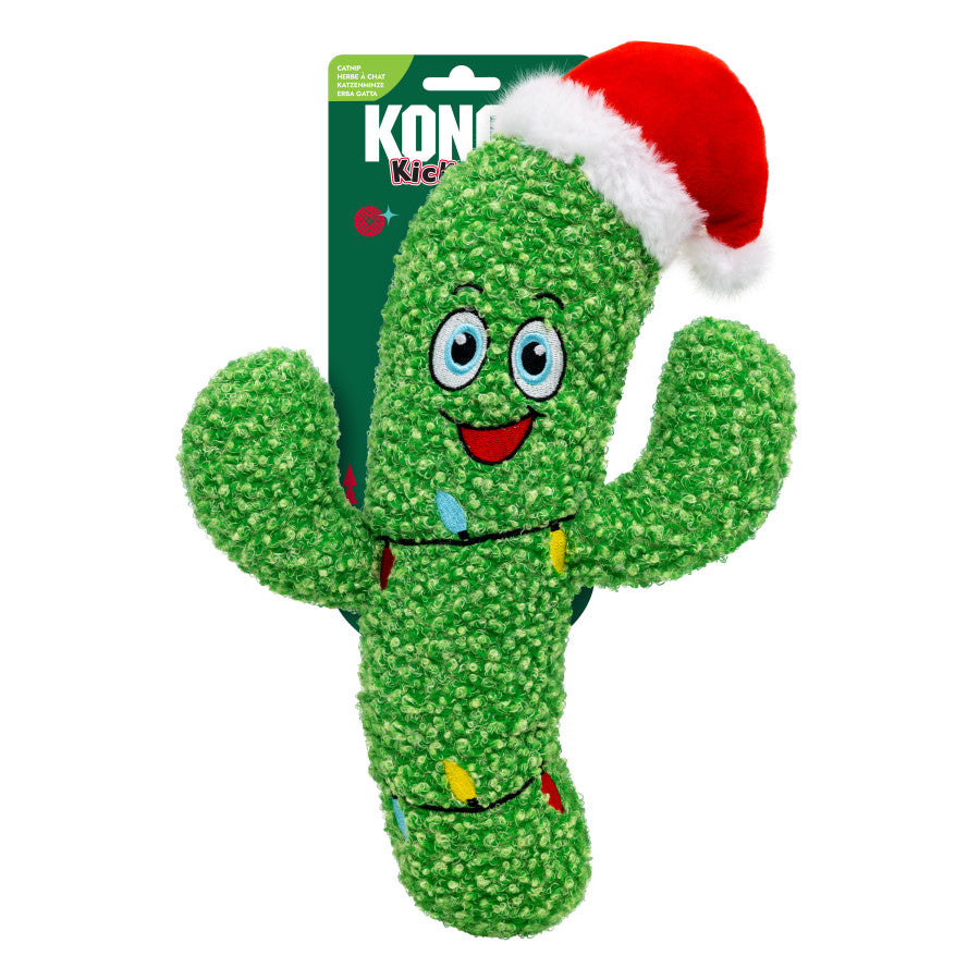 KONG Holiday Kickeroo Santa Cactus Cat Toy