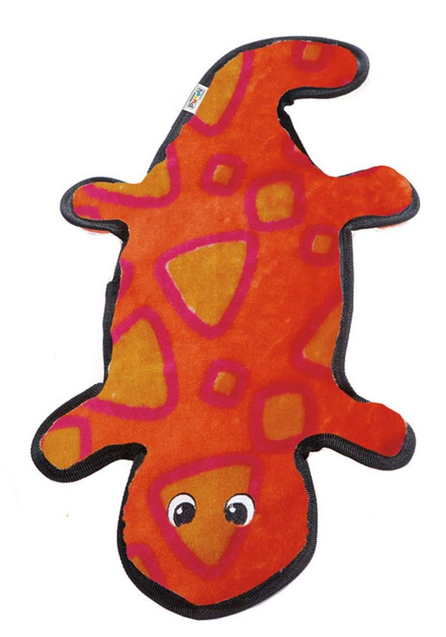 Outward Hound Invincibles Dog Toy Gecko 4 Squeakers
