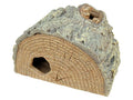 Weco Products Wecorama Sleepy Hollows Green Pine Half Log Lodge Terrarium Ornament