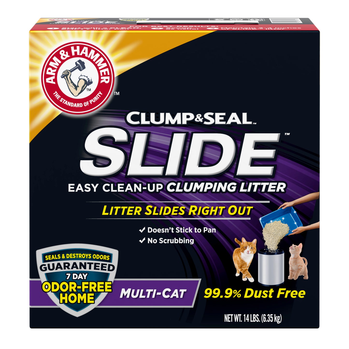 Arm and Hammer Clump and Seal Slide Multi-Cat Cat Litter