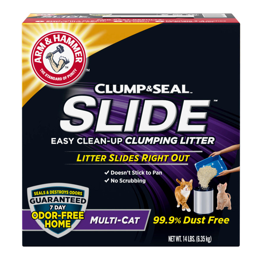 Arm & Hammer Clump & Seal Slide Multi-Cat Cat Litter