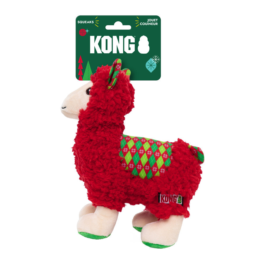 KONG Holiday Sherps Llama Dog Toy