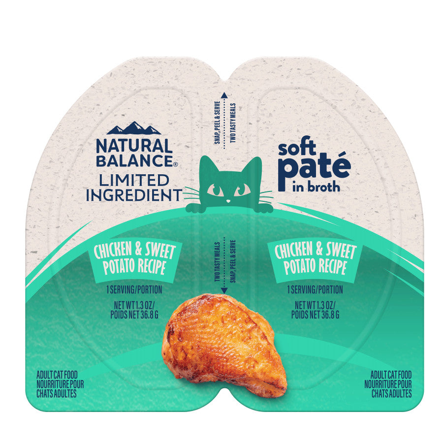 Natural Balance Pet Foods Limited Ingredient Soft Pate in Broth Wet Cat Food