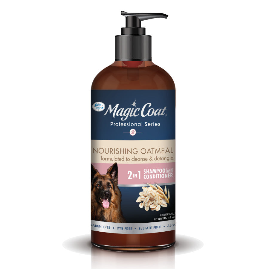 Four Paws Magic Coat Professional Series Nourishing Oatmeal 2-in-1 Detangling Dog Shampoo and Conditioner