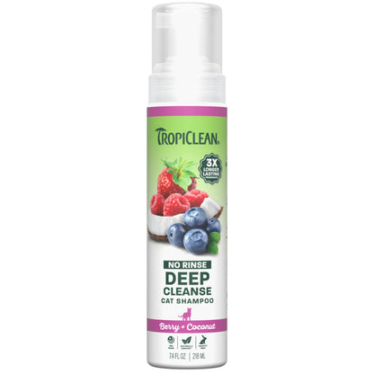 TropiClean No Rinse Deep Cleanse Cat Shampoo - 7.4 fl oz.