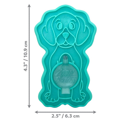 KONG ZoomGroom Bubbles Rubber Dog Grooming Brush